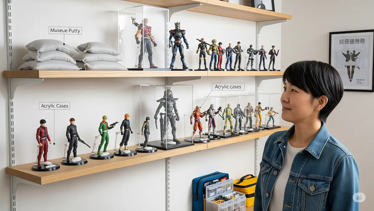 フィギュア棚の耐震対策ガイド！これで安心の飾り方