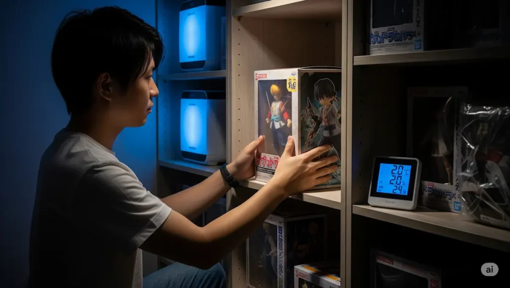 フィギュアを箱ごと保管する方法とその注意点