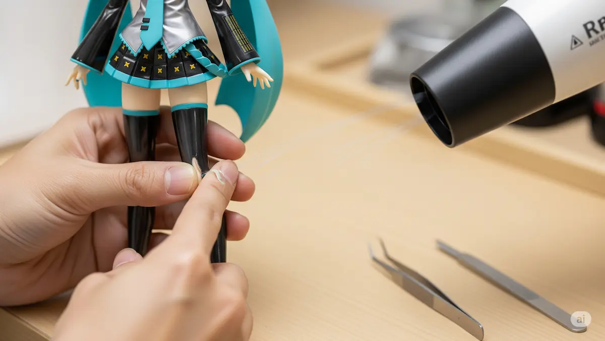 フィギュアの変形を直す方法｜PVCの歪みや傾きを簡単修正