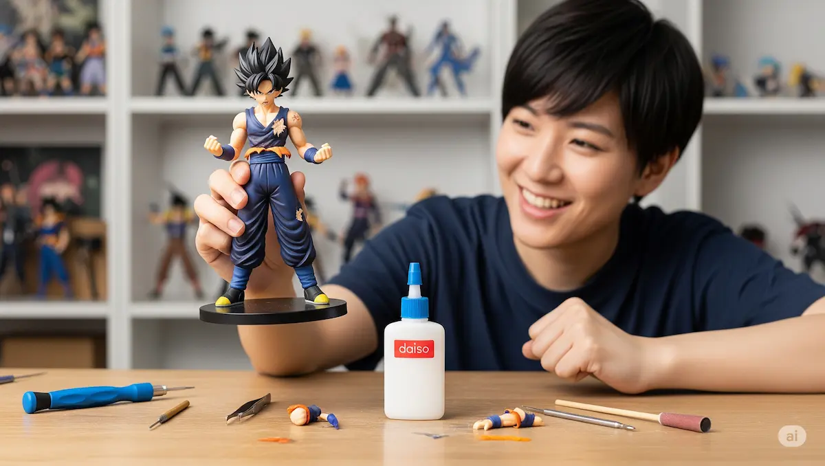 フィギュア接着剤はダイソーでOK？失敗しない選び方と修理法