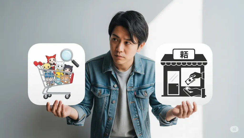 フィギュアはメルカリと買取どっちがいい？