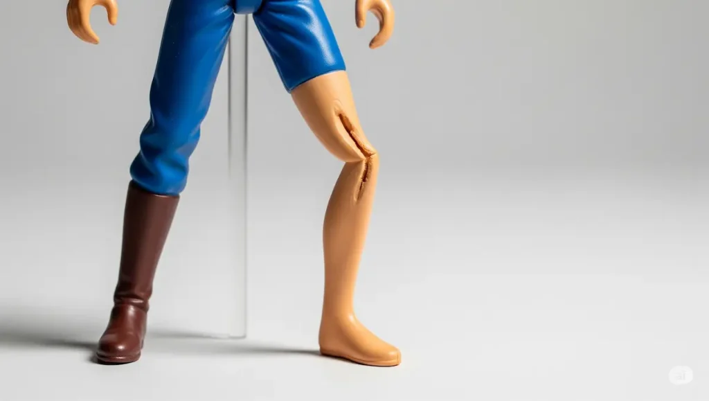 フィギュアの足が曲がる主な原因とは
