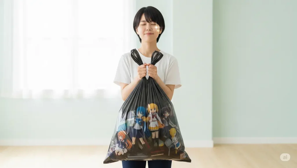 罪悪感を手放すフィギュアを捨てる勇気