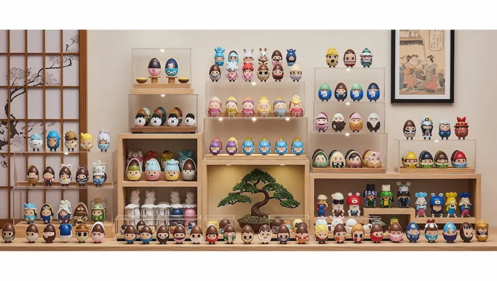 最適なチョコエッグフィギュアの飾り方