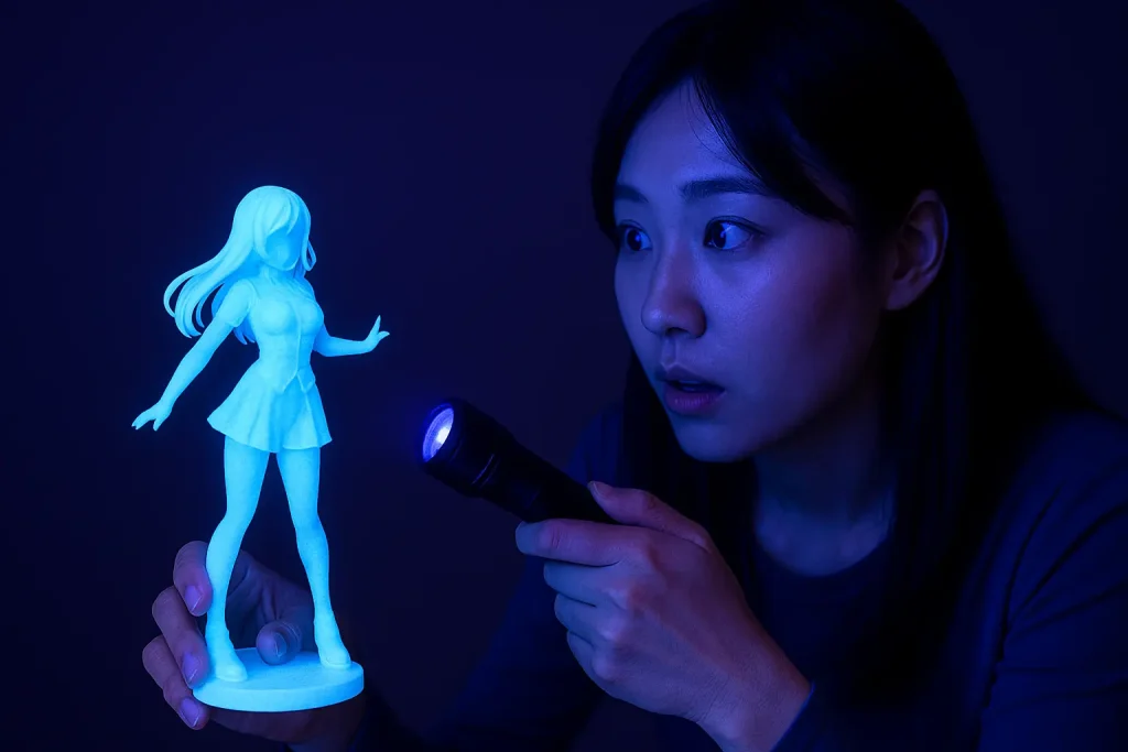 ブラックライトでフィギュアが光る？理由と注意点を解説
