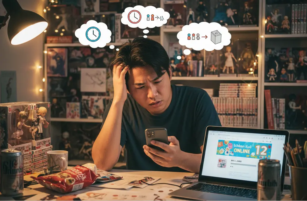 一番くじオンライン残り枚数が減らない？原因と狙い方を解説