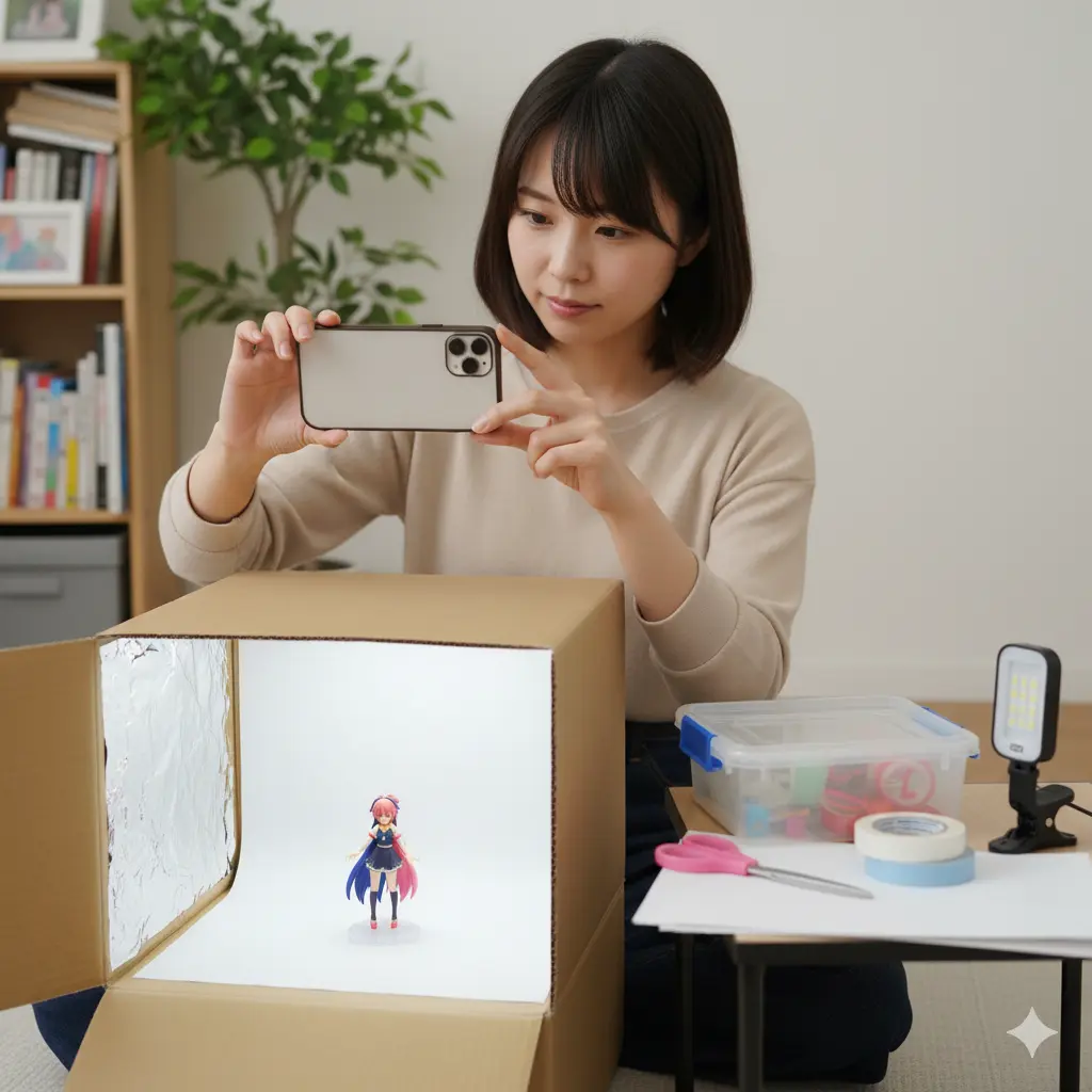 100均でも作れる簡易撮影ブース