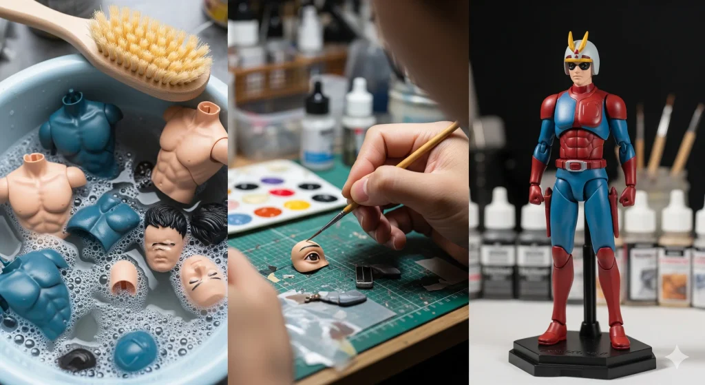 基本的なフィギュアのリペイントの手順は？