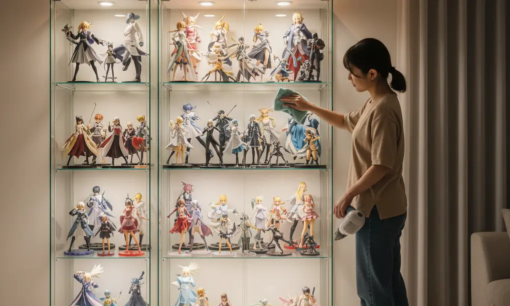 正しいフィギュアケースの掃除方法
