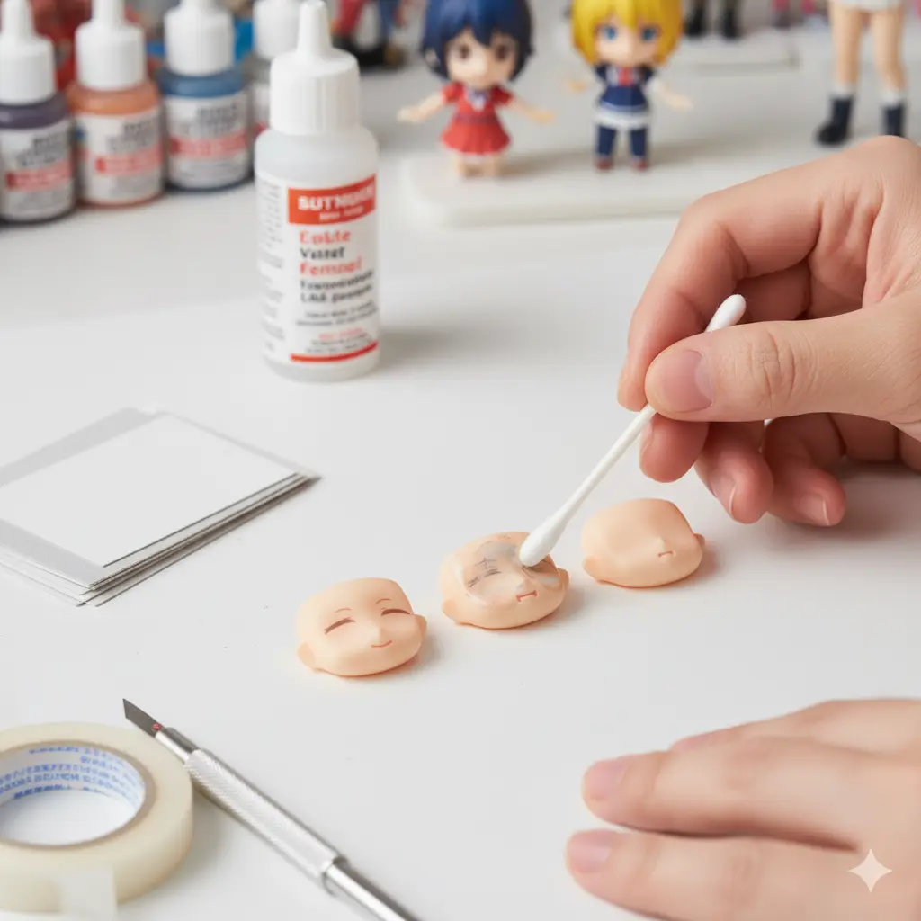 ねんどろいどのプリントを消す方法