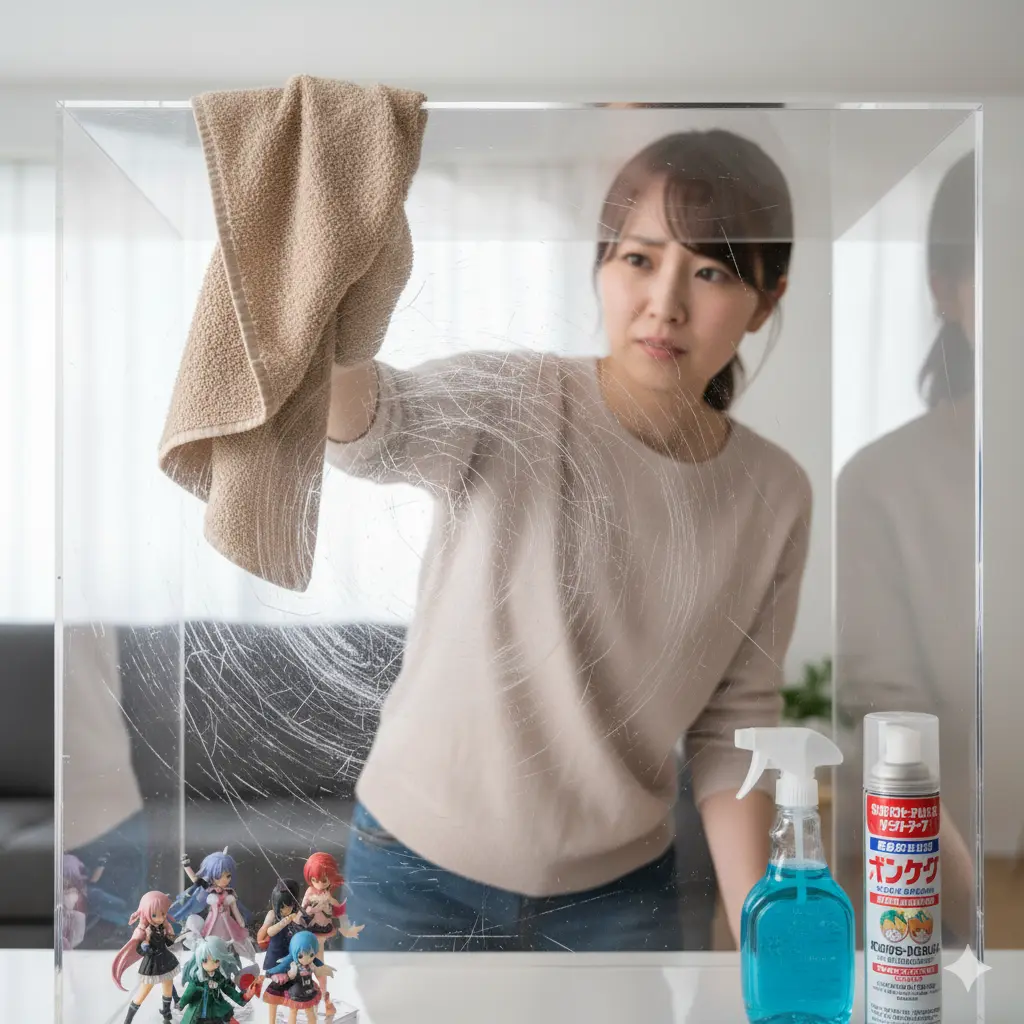 アクリルケースのNGお手入れ方法