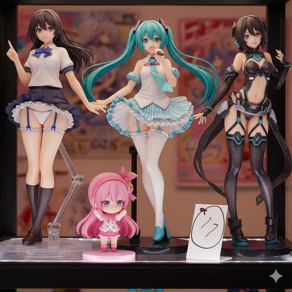 フィギュアのスカートの中を覗くには