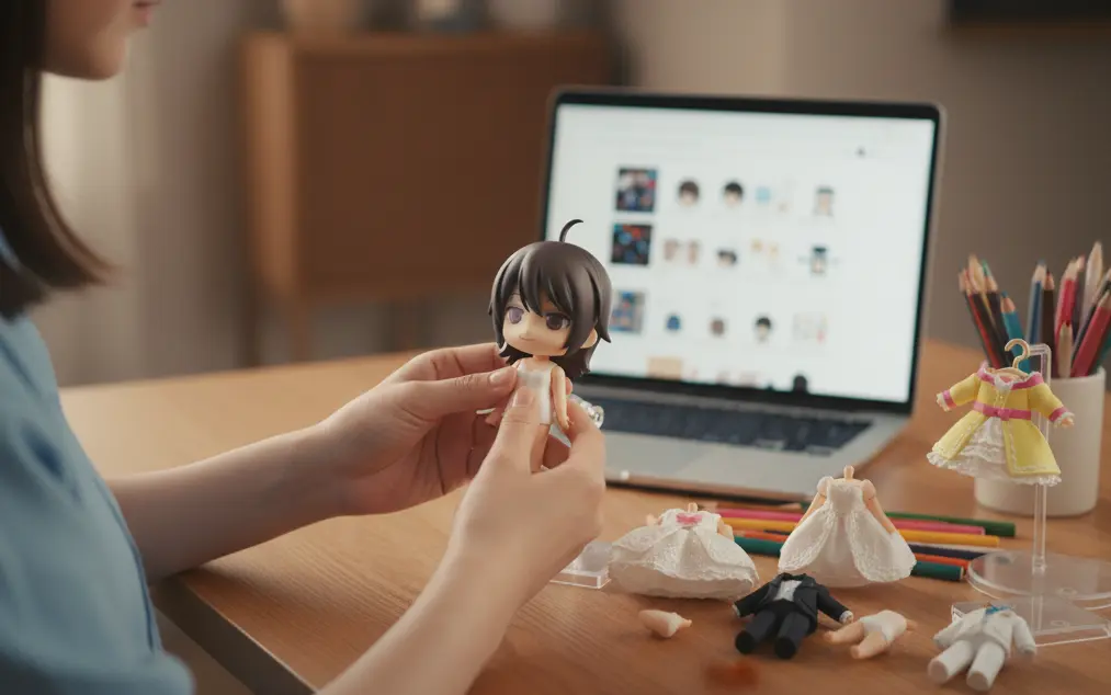 組み合わせる体のパーツについて