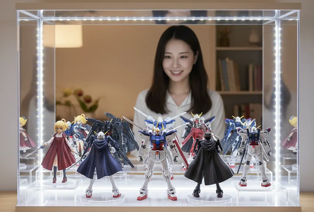 背面ミラーでコレクションを美しく