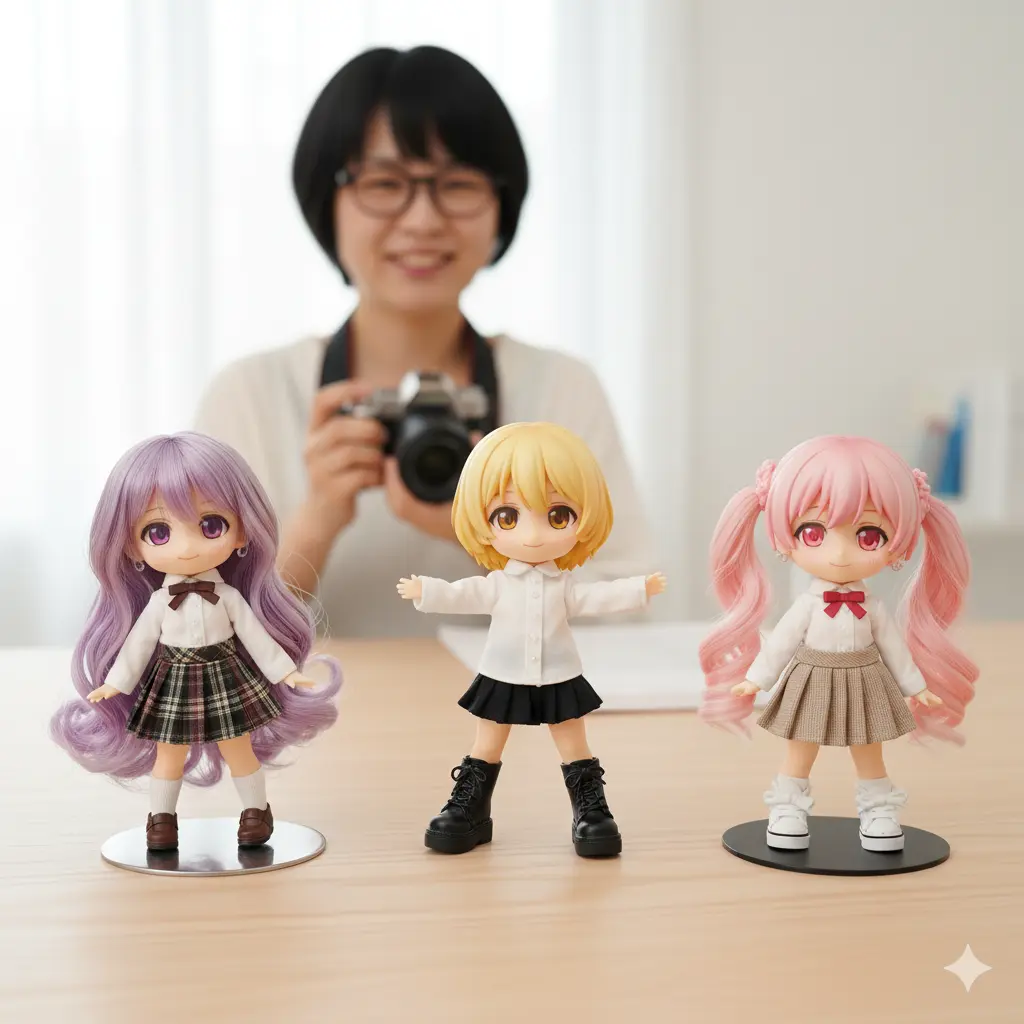 ねんどろいどどーるの基本的な立たせ方