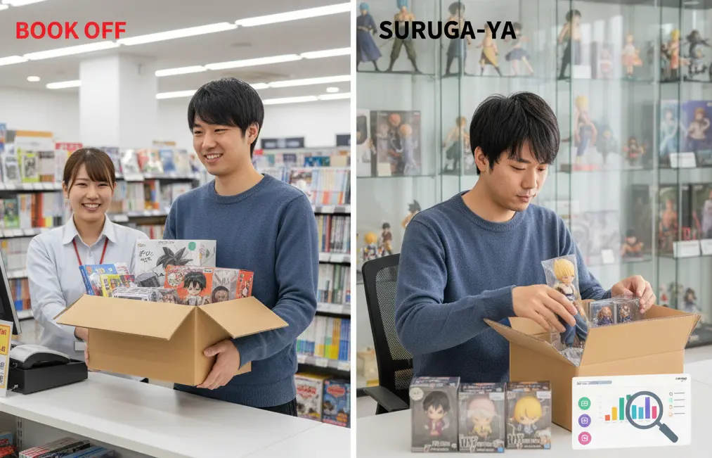 ブックオフと駿河屋のサービス比較