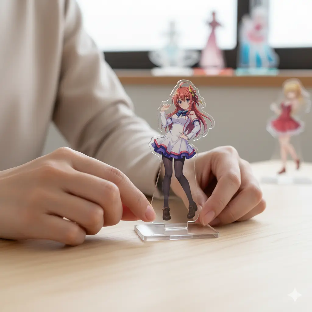 正しいアクリルスタンドの差し込み方