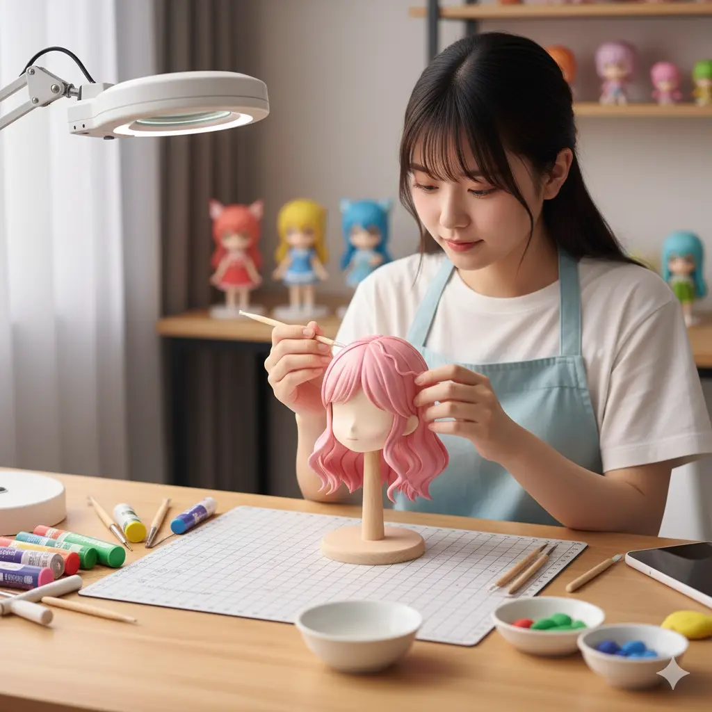 初心者も安心な樹脂粘土での作成