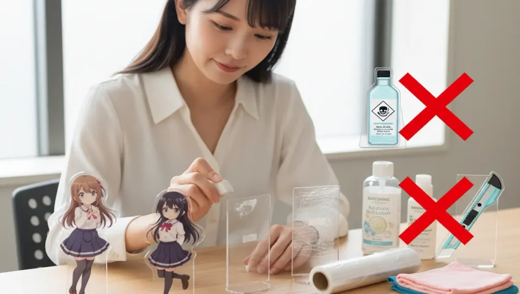 アクスタのテープ跡、傷つけず取る方法とNG対処法