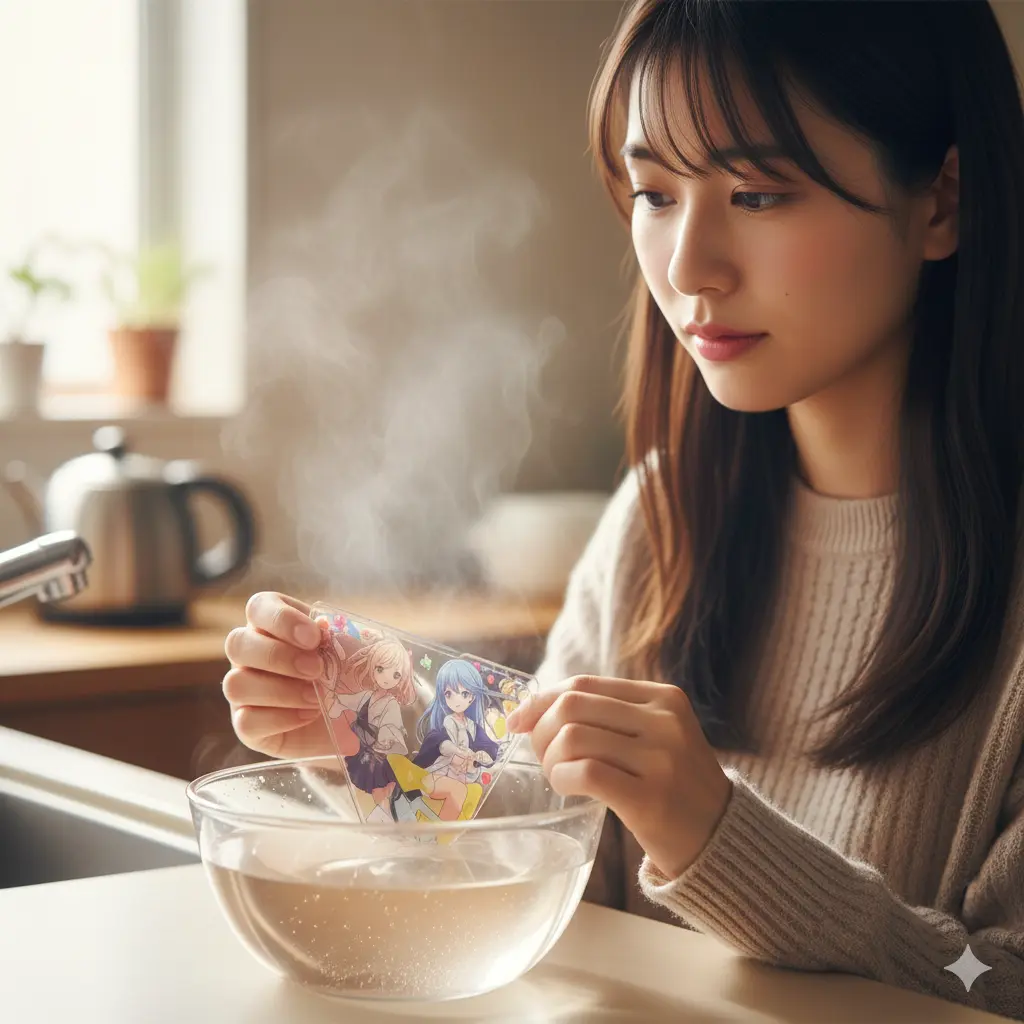 剥がれない時はぬるま湯を使う