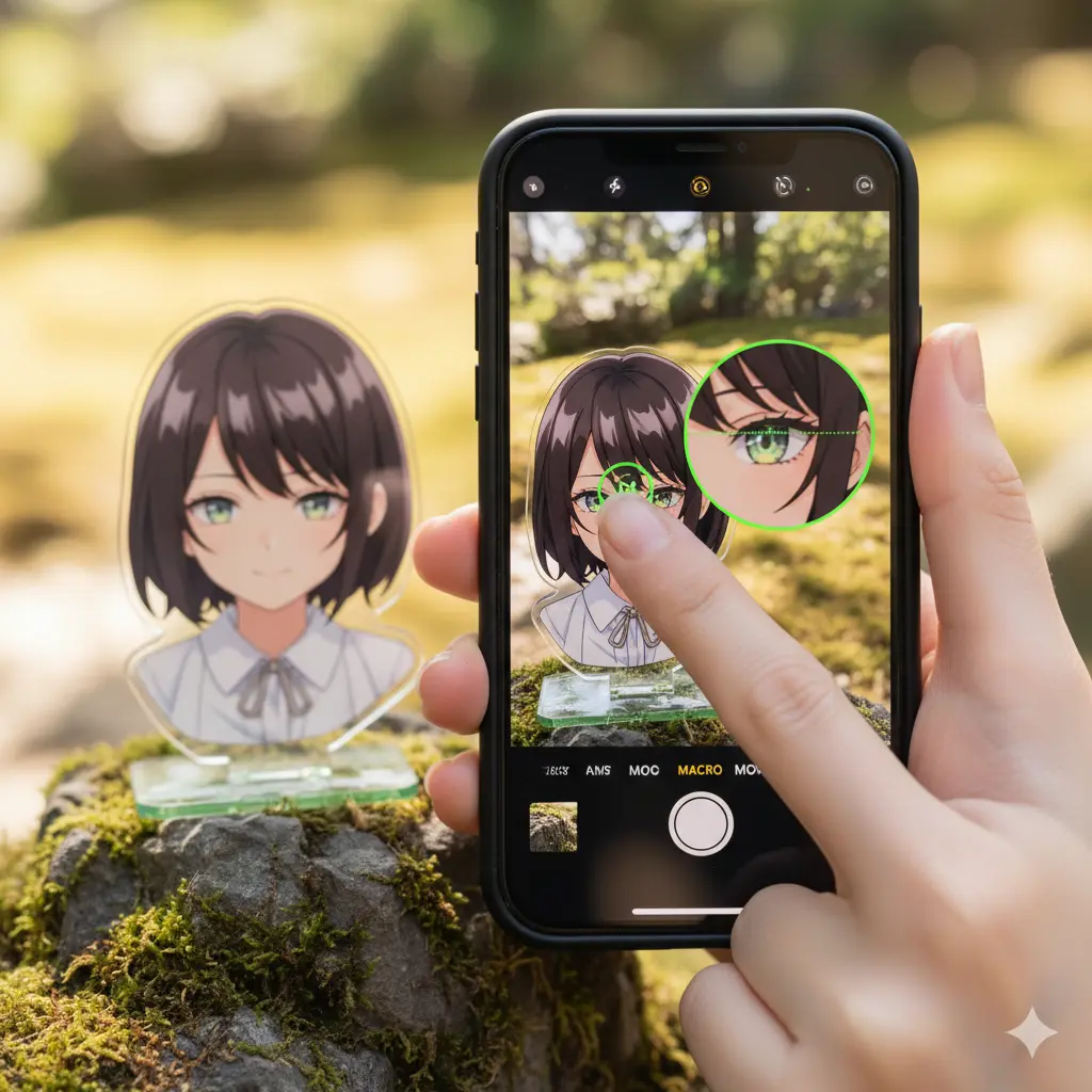 近くで撮る際のマクロ撮影設定