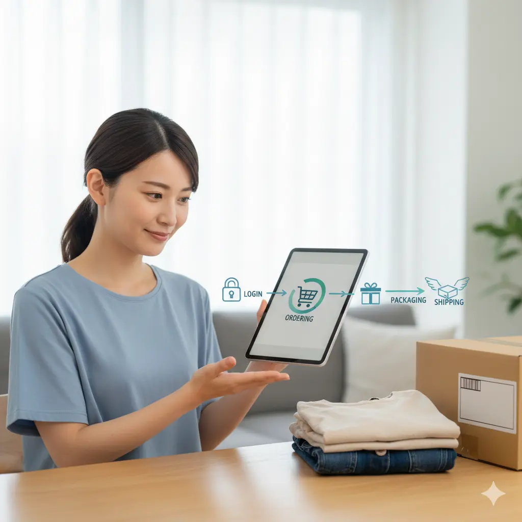 申込み手順：ログインから発送まで