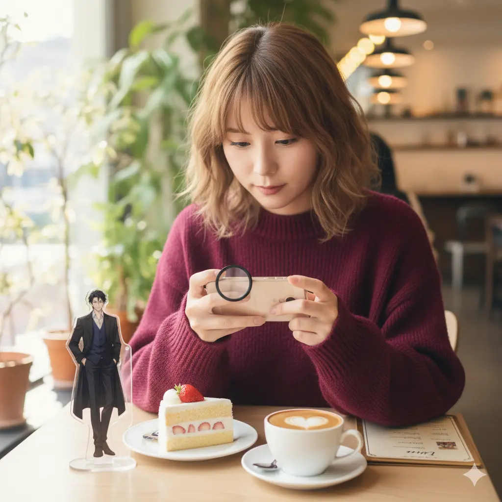 カフェのご飯と綺麗に撮る配置テク