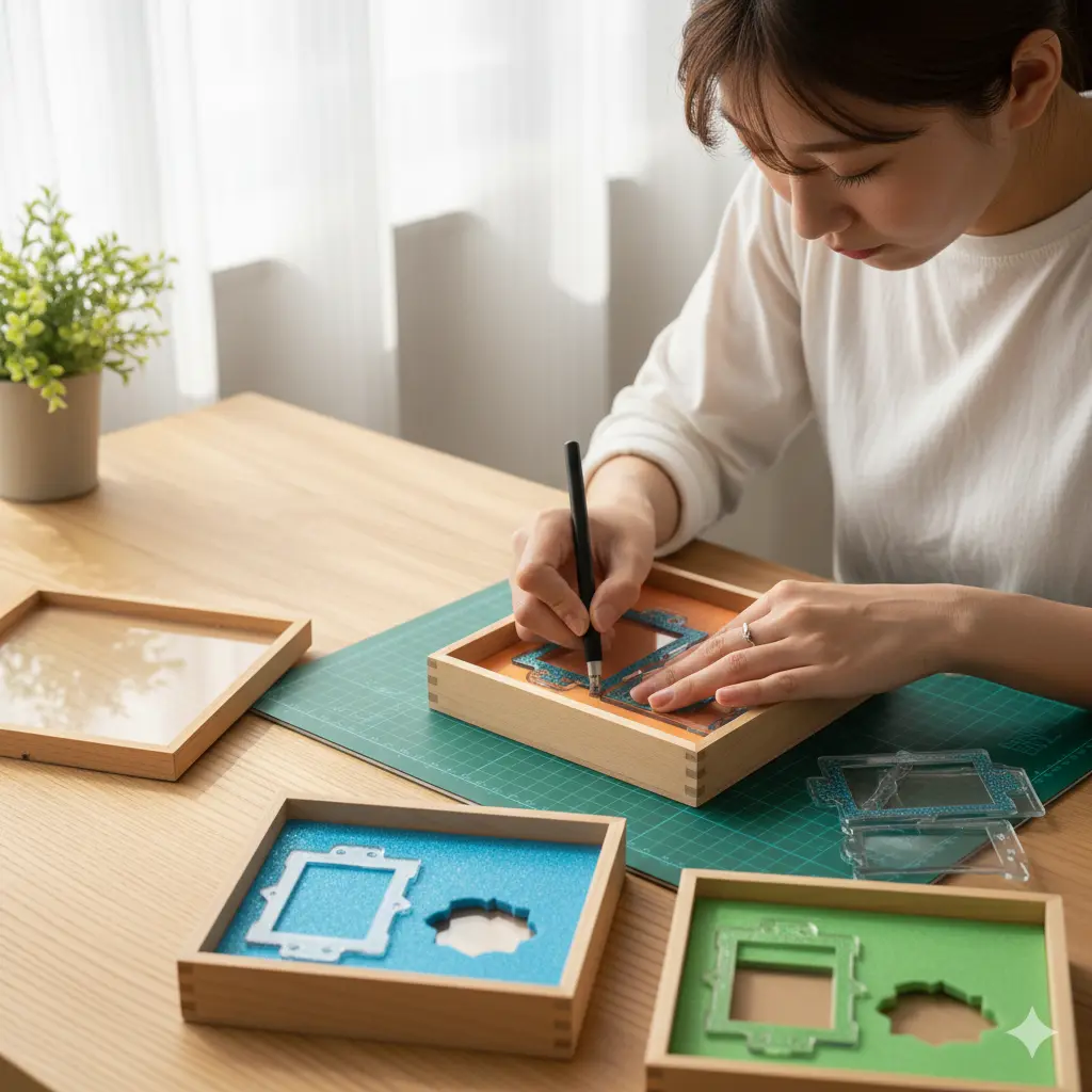 アクスタの枠でDIYリメイク