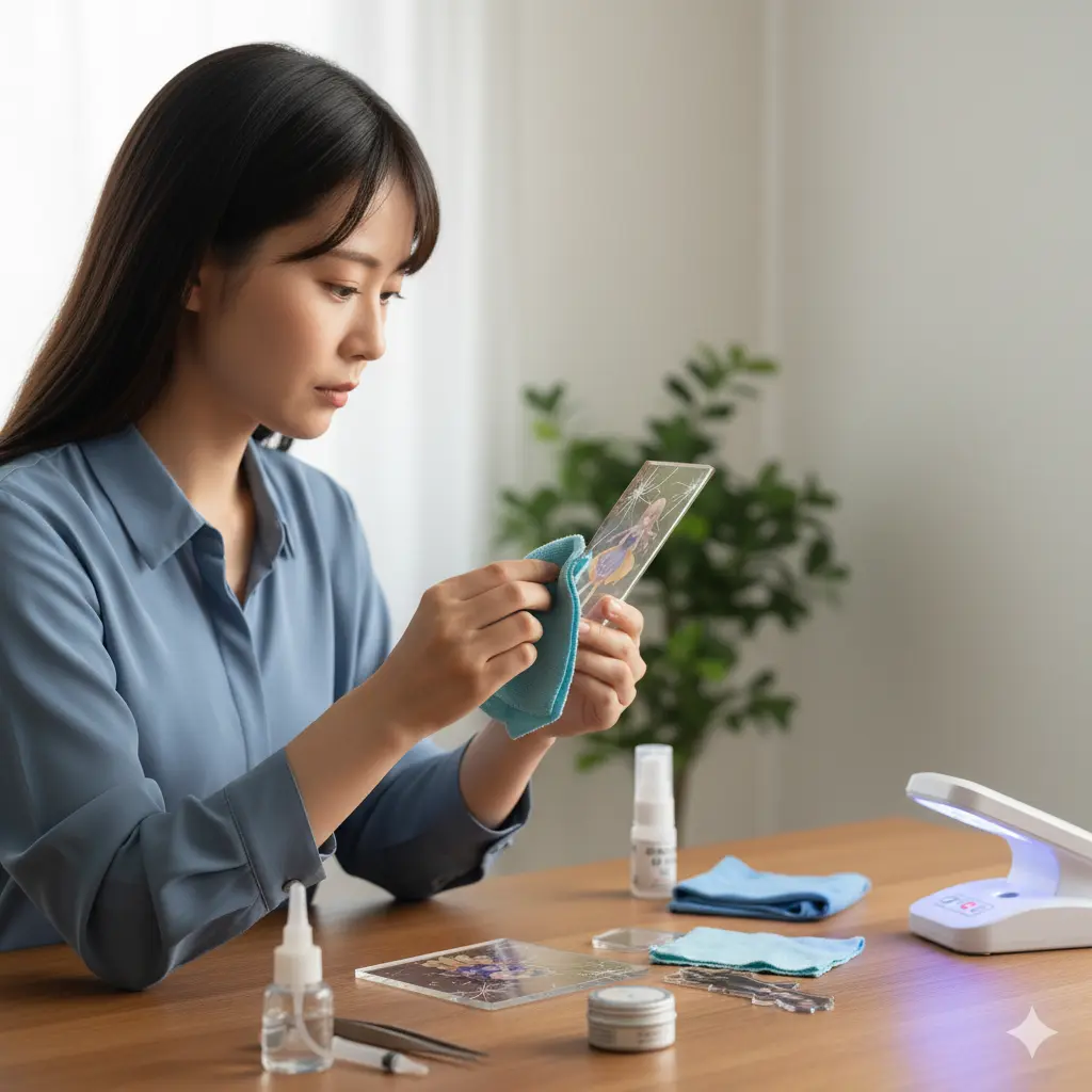 ヒビを消す｜透明な仕上がりのコツ