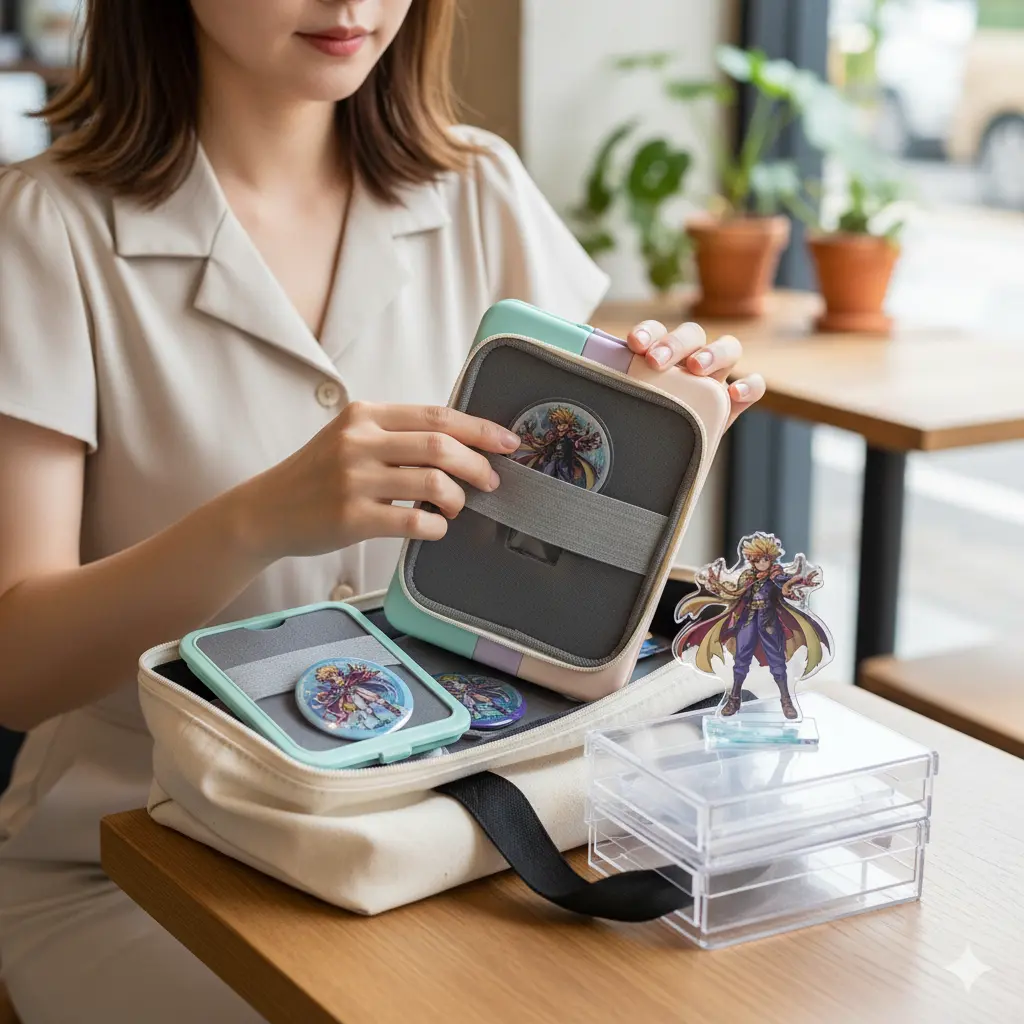 安全なアクスタの持ち運び方