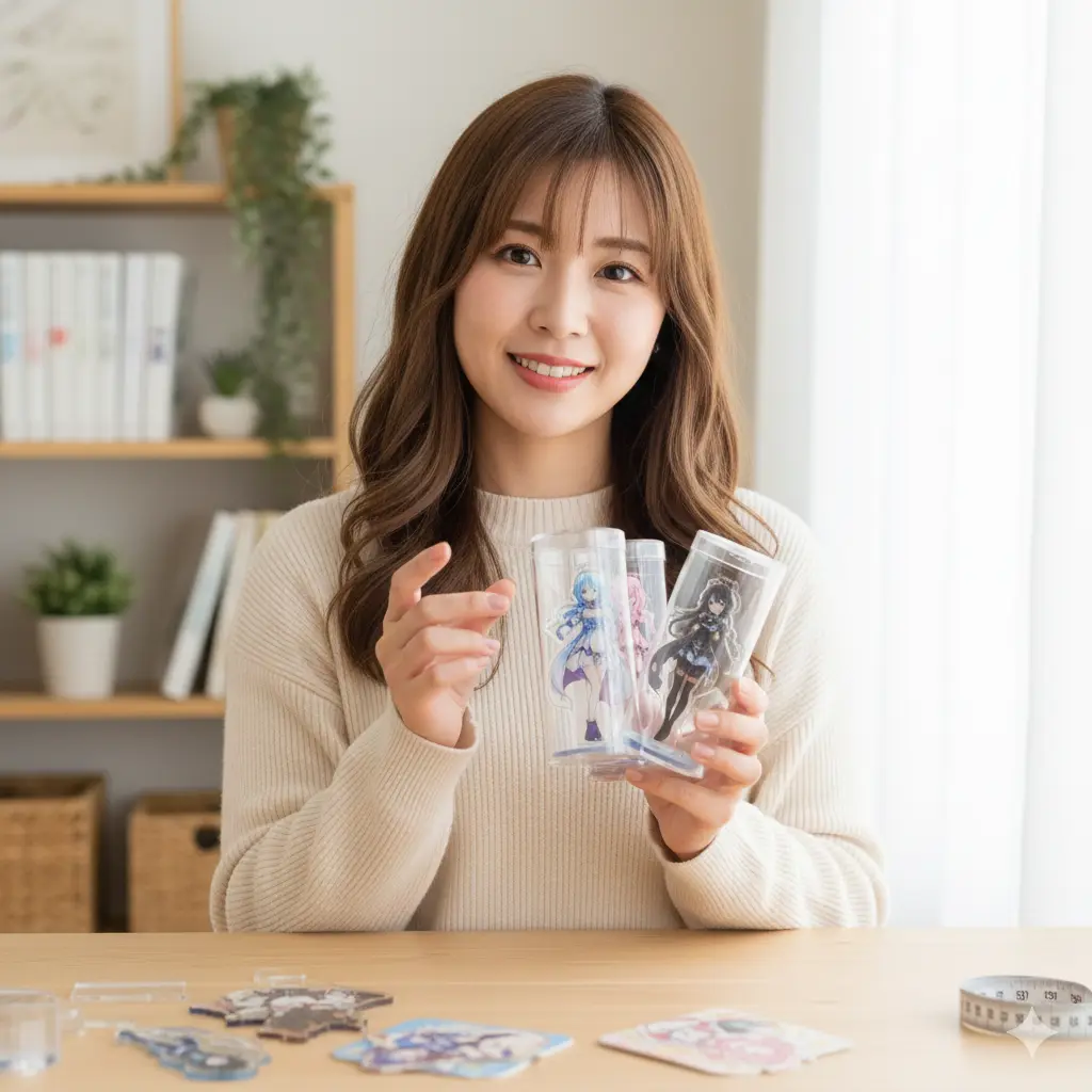 12cmサイズのアクスタに最適な円柱型ケース