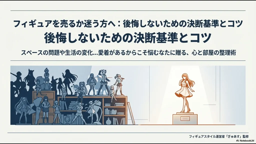 フィギュアを売るか迷う方へ贈る、後悔しないための決断基準とコツのタイトル画像