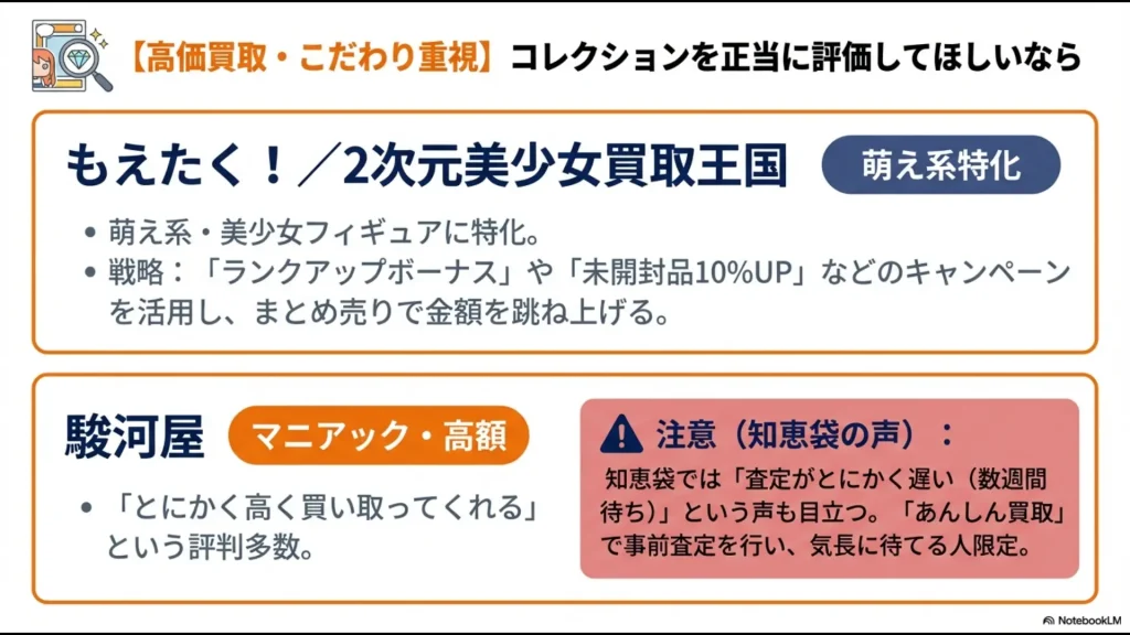 もえたくや駿河屋などの専門店で高く売るための戦略と知恵袋で目立つ査定の遅さに関する注意点