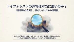 フィギュア収集歴15年の視点でトイフォレストの評判と出張買取のメリット・リスクを解剖するスライド画像