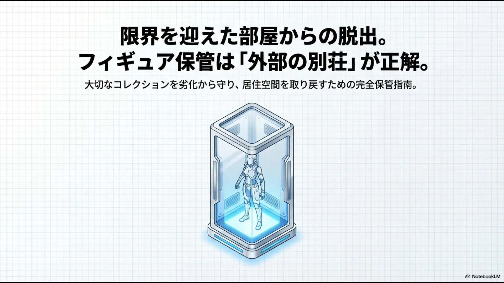 限界を迎えた部屋からフィギュアを外部の別荘へ避難させ、劣化を防ぎ空間を取り戻すためのガイド