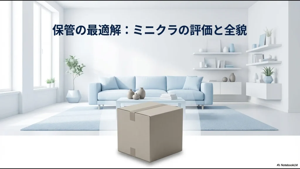 minikura(ミニクラ)のレビューと評価、保管の最適解についての解説資料表紙