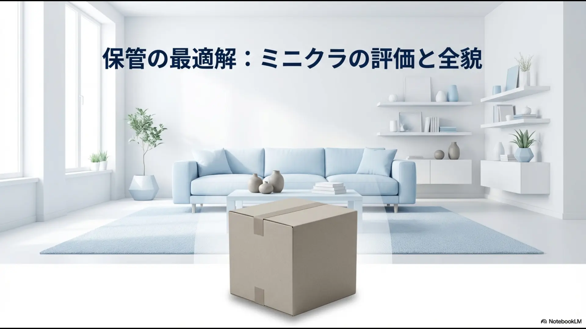 minikura(ミニクラ)のレビューと評価、保管の最適解についての解説資料表紙