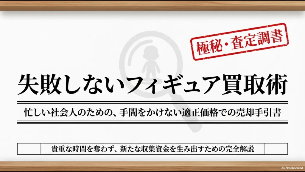 フィギュアを適正価格で売却するための「極秘・査定調書」スライド画像